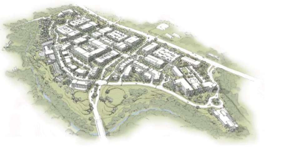 Village at Spanish Oaks in Bee Cave on path to roadway construction