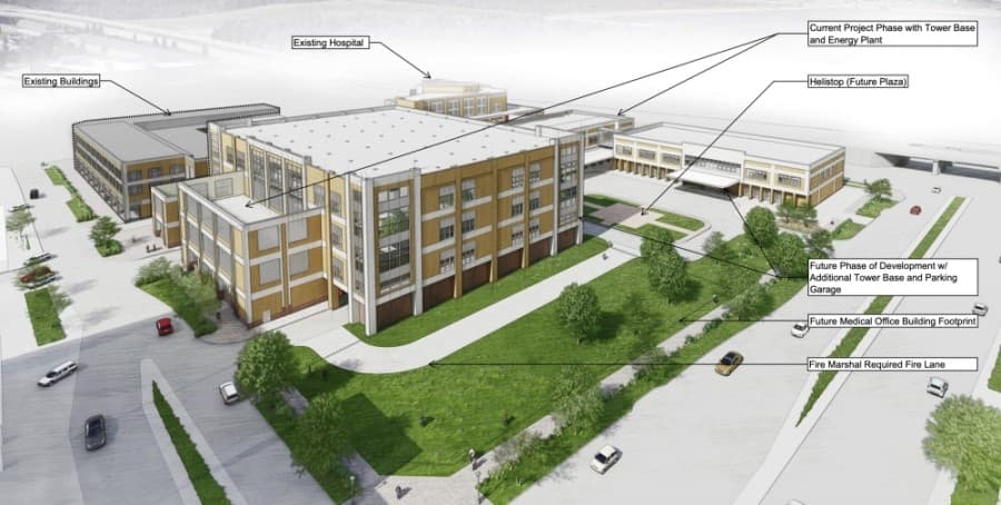 A helistop will face World Cup Way. (Rendering courtesy city of Frisco)