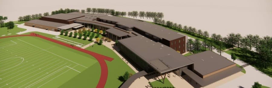 Kingwood Middle School's new capacity will be 1,100 students. (Rendering courtesy Humble ISD)