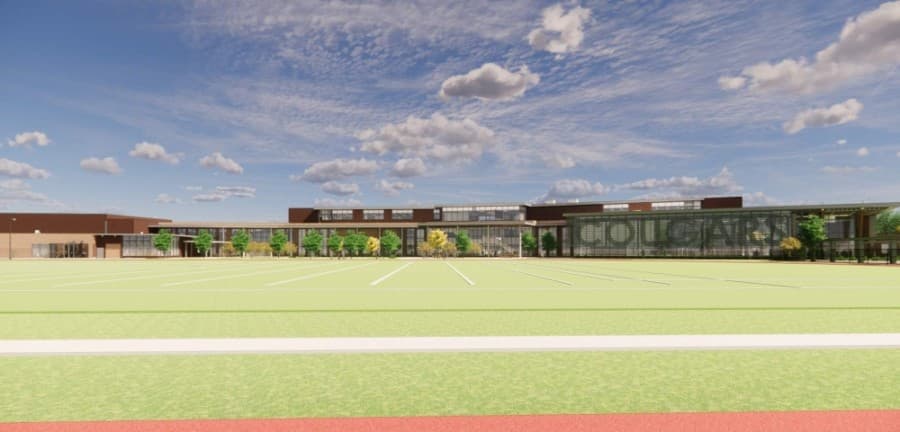 Kingwood Middle School will be rebuilt on the existing property. (Rendering courtesy Humble ISD)