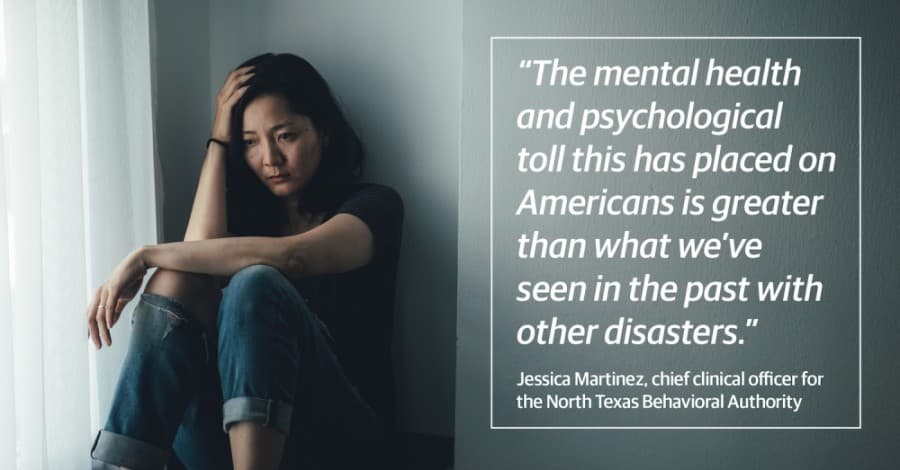 Regional health authority says COVID-19 is driving an uptick in emotional disorders