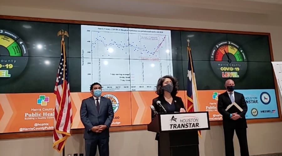 As COVID-19 hospitalizations rise, Harris County unveils new system to gauge public threat