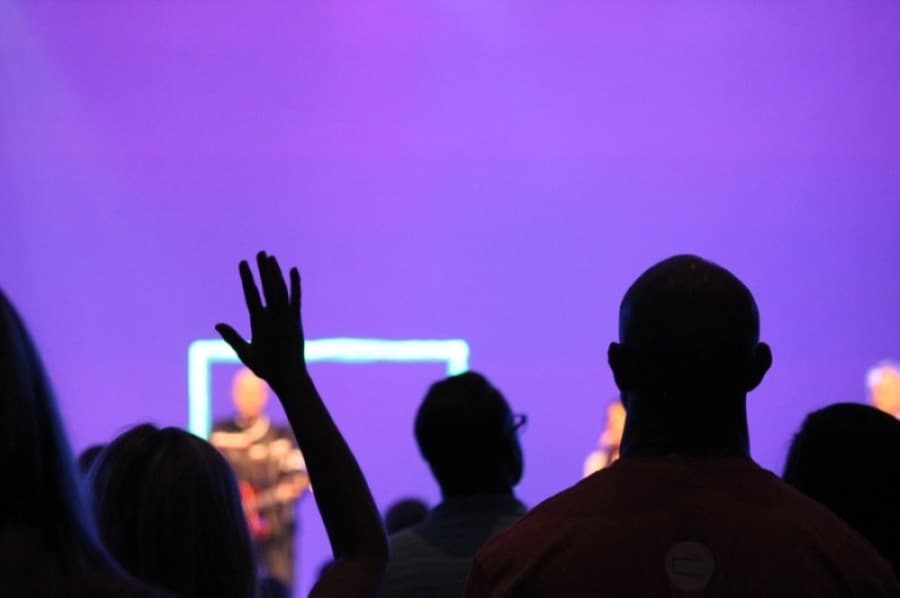 The Ark Church in Conroe opened for its first in-person service since the beginning of the coronavirus pandemic June 7. (Andy Li/Community Impact Newspaper)