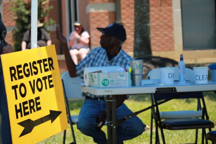 The June 14 event was focused on voter registration. (Andy Li/Community Impact Newspaper)