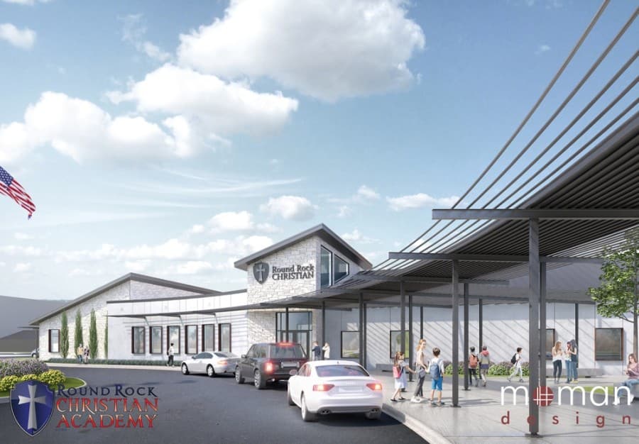 Round Rock Christian Academy is expected to open its new central Round Rock location in August. (Rendering courtesy Round Rock Christian Academy)
