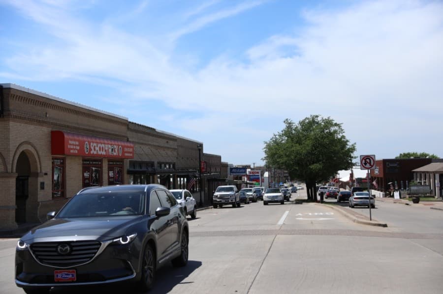 Conceptual design for downtown Frisco improvements, Fourth Street Plaza ongoing