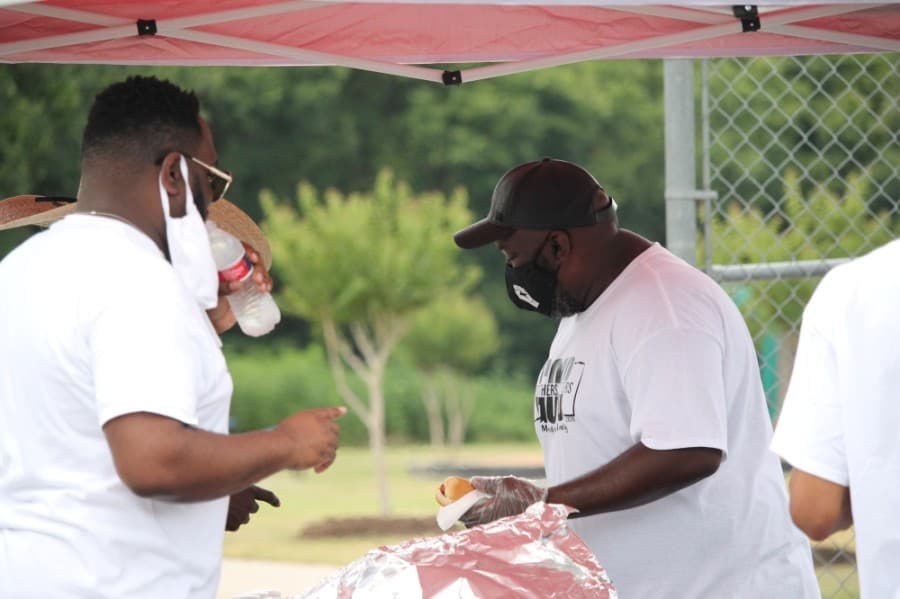 The event had several food vendors present. (Andy Li/Community Impact Newspaper)
