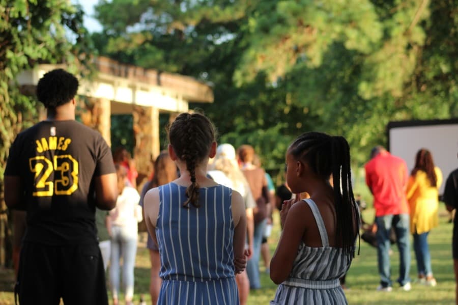 In addition to speakers, the event also included booths from local businesses, children's activities and food. (Adriana Rezal/Community Impact Newspaper)