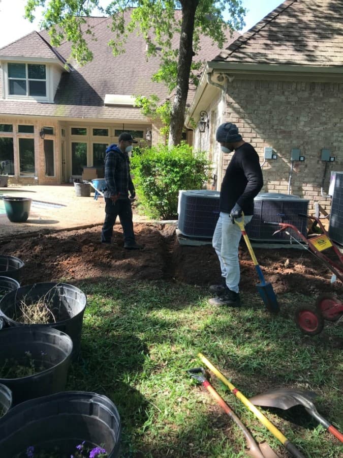landscaping work