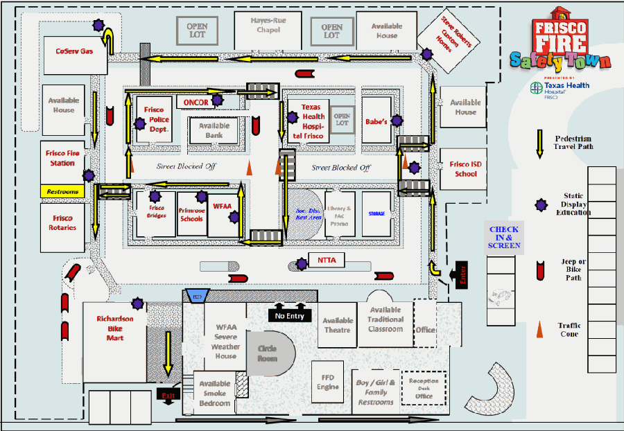 map of safety town