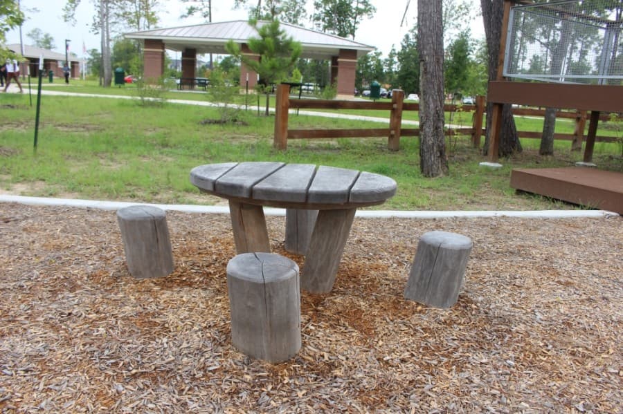The park includes an extensive playground area. (Kelly Schafler/Community Impact Newspaper)