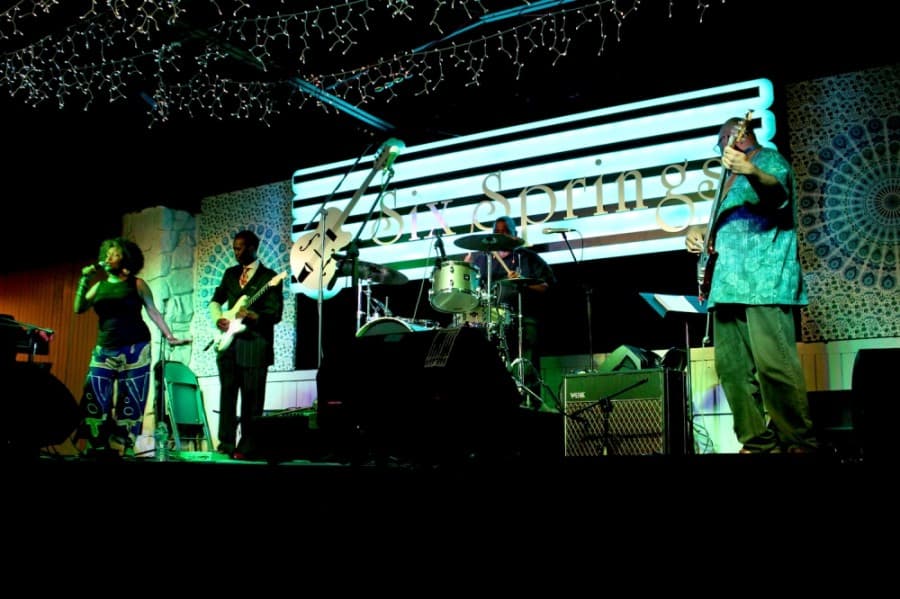Band performing.