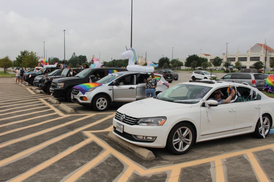 Gallery: Pride car parade held at Woodforest Bank Stadium