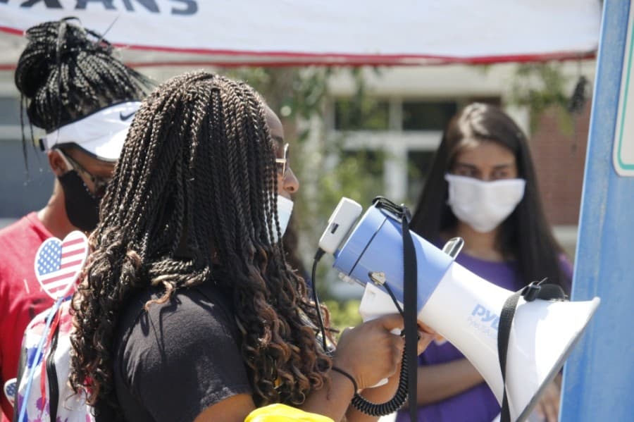 Layla Vital was one of the three Clear Springs seniors who helped organize the demonstration. (Courtesy Jason Kumelski)