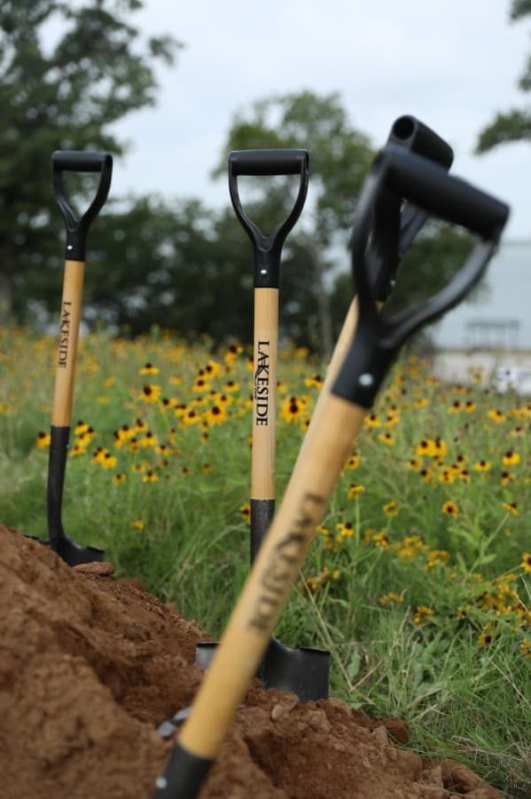 The groundbreaking for Lakeside Village took place off Lakeside Parkway on June 30. (Liesbeth Powers/Community Impact Newspaper)