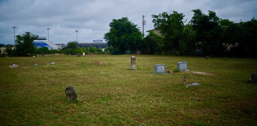 St. Mary's Cemetery, located at Pflugerville's Historic Colored Addition, is a resting place created around 1920. (Kelsey Thompson/Community Impact Newspaper)