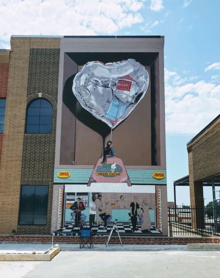 Development update: Mural in the works at The Patios at the Rail in Frisco