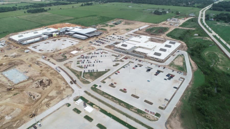 The educational complex under construction is located at Cypress Rosehill Road and the Grand Parkway. (Courtesy LAN)