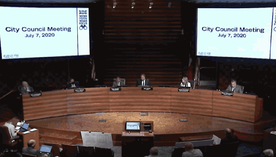 Frisco City Council unanimously approved a request for a new 7-Eleven convenience store to sell alcohol, as the store had previously done when it was a Shell station for 18 years. (Screenshot courtesy city of Frisco)
