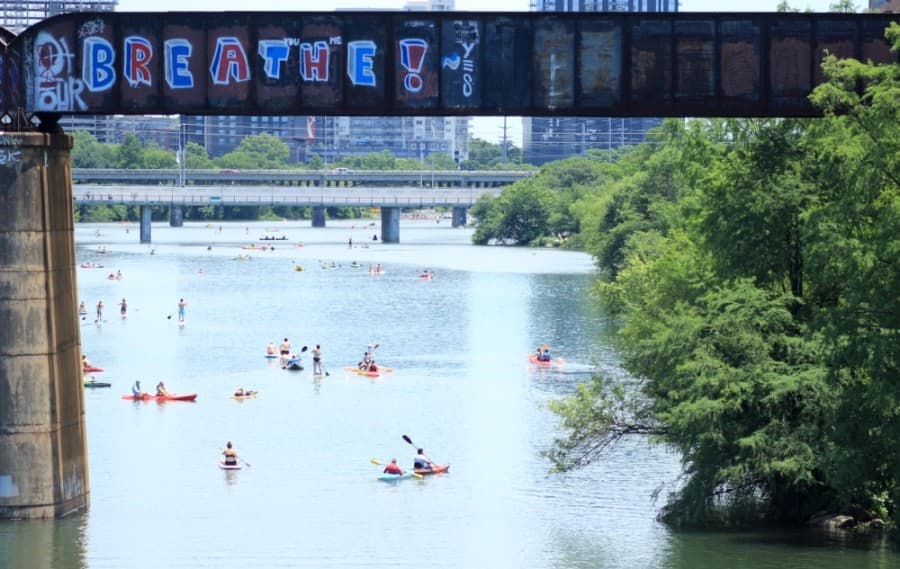 University of Texas researchers will test Lady Bird Lake algae for harmful toxins