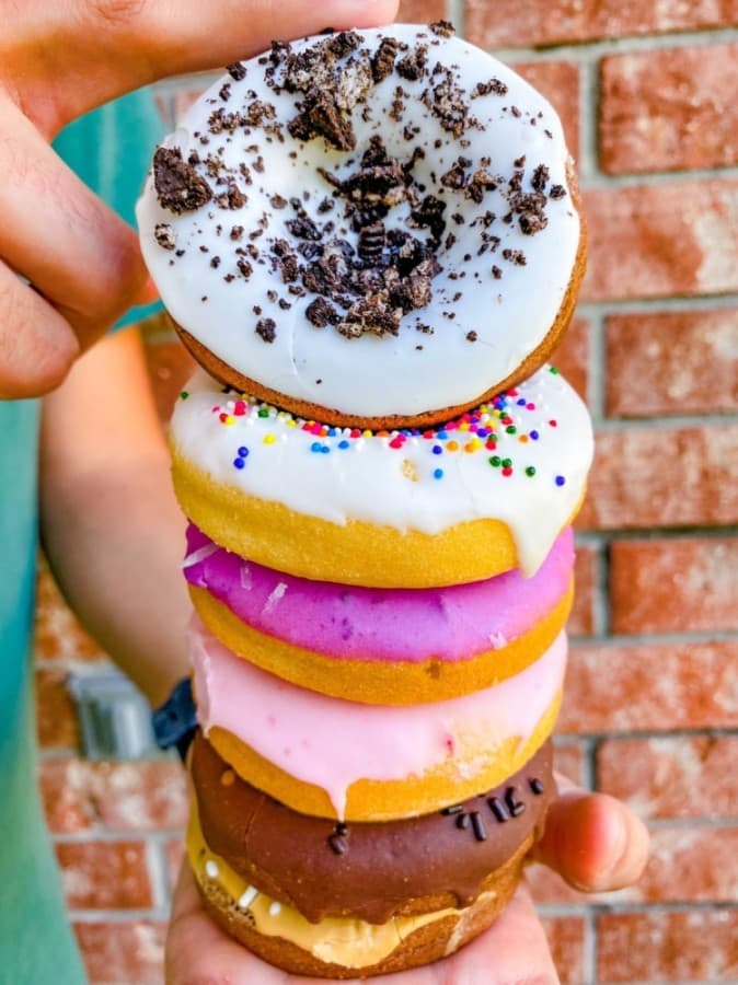 Mochi doughnuts are similar to regular doughnuts but they are baked—instead of fried—and made with rice flour, making them gluten free. (Courtesy Houston's Got Spice)