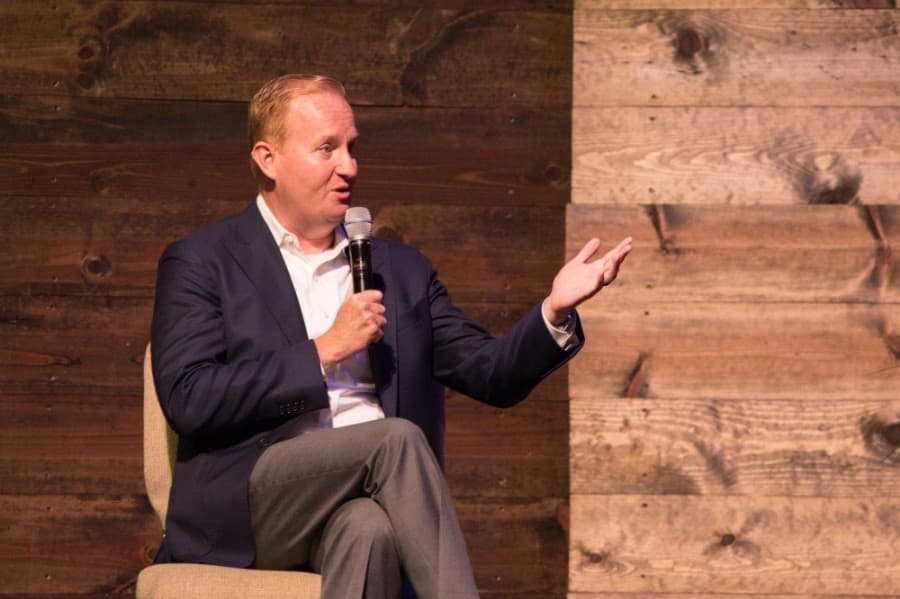Frisco Mayor Jeff Cheney speaks during the Frisco Chamber of Commerce's State of the City event July 14. (Courtesy Suad Bejtovic Photography)