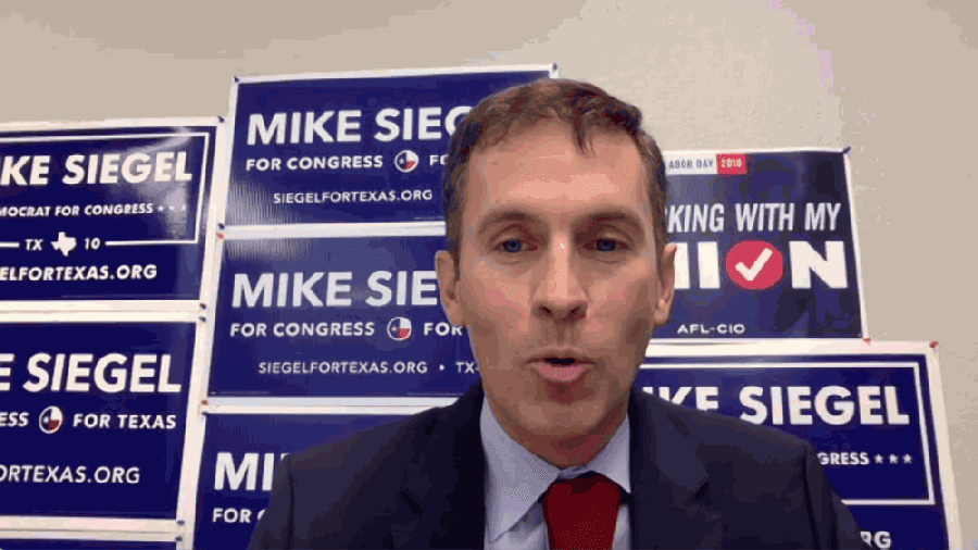 ELECTION RESULTS: Siegel declares victory, will face Republican incumbent Michael McCaul in November