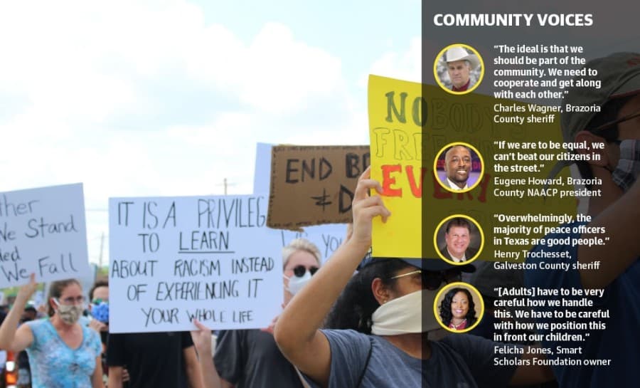 Pearland, Friendswood community leaders, police, residents discuss racial equality