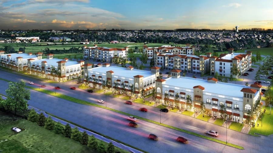 Florence, a modern, Mediterranean, mixed-use community, is underway. (Conceptual rendering courtesy Everest Development)