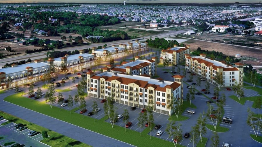 Florence, a modern, Mediterranean, mixed-use community, is underway. (Conceptual rendering courtesy Everest Development)