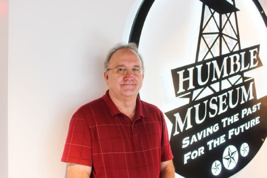 Robert Meaux is a local historian and board of directors president for the Humble Museum. (Kelly Schafler/Community Impact Newspaper)