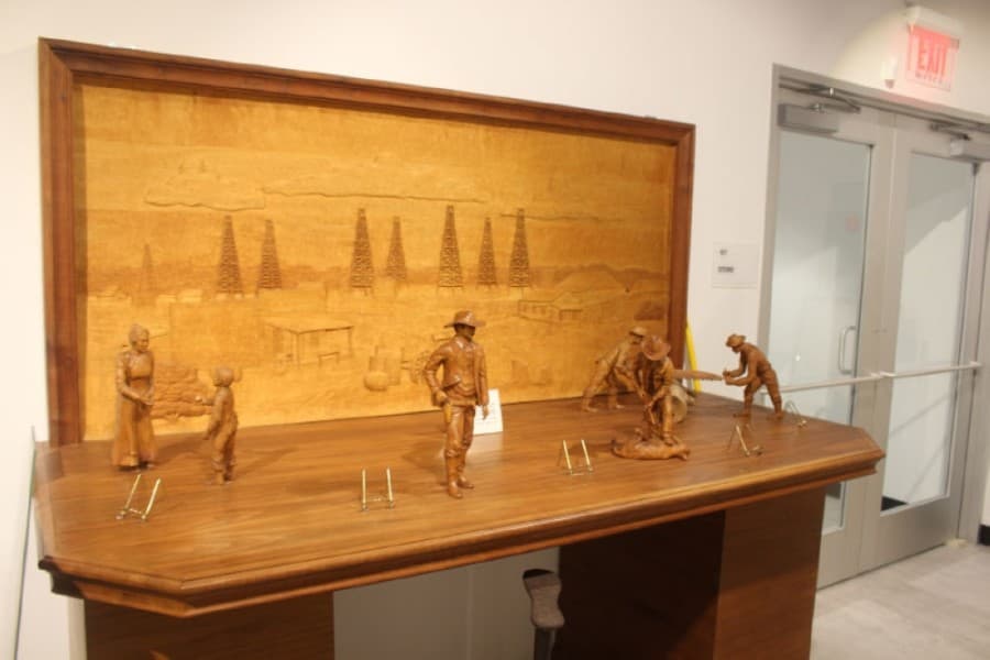 Volunteers began moving pieces into the renovated space in March. The new Humble Museum is projected open this fall, officials said. (Kelly Schafler/Community Impact Newspaper)