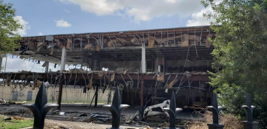Dwyer said the demolition, which is being completed by RC Demolition Inc., is expected to be completed by Sept. 10 and will leave only a concrete slab behind. (Courtesy Larry Lipton)