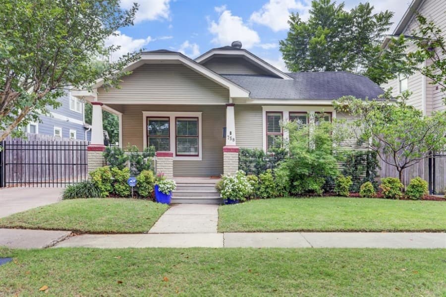 758 E. 17th St., Houston: This Heights Craftsman bungalow was expanded and includes a family room as well as a workroom/storage building and a carport. 3 bed, 2 bath / 1,725 sq. ft. Sold for $627,001-$717,000 on July 30. (Courtesy Houston Association of Realtors)