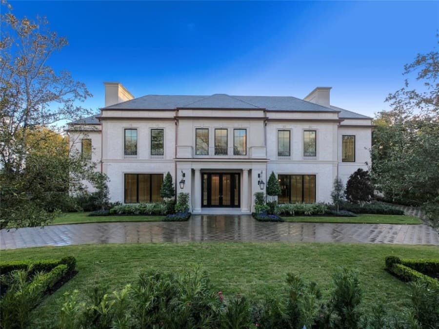 3443 Inwood Drive, Houston: The "Bellemore" includes a chef's kitchen, a wet bar and a glass-enclosed wine room. 6 bed; 7 full, 2 half baths / 11,900 sq. ft. Sold for $7,805,001-$9,000,000 on July 21. (Courtesy Houston Association of Realtors)