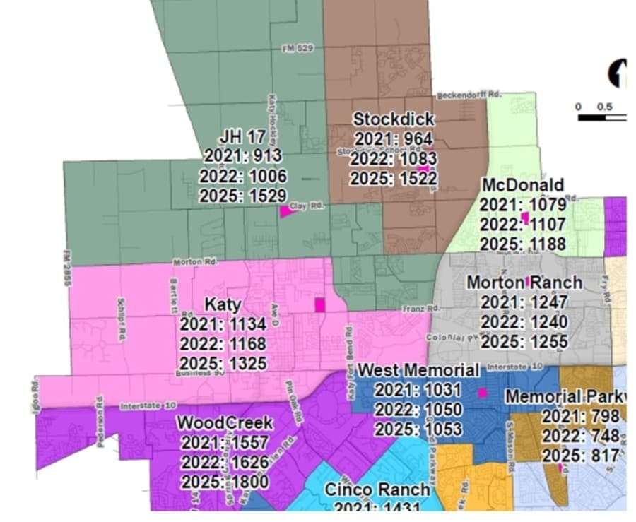 Katy ISD discusses boundary modifications to accommodate Junior High No. 17