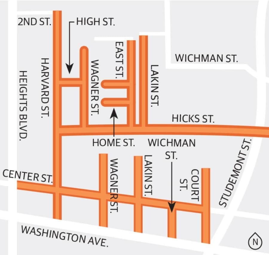 Memorial Heights-area paving and drainage project 