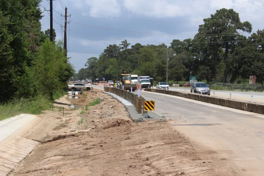 FM 2978 widening will not fully finish until 2022