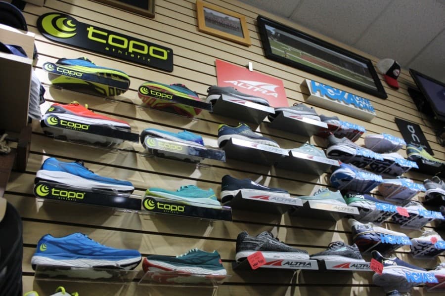 Popular shoe brands are available for running and other fitness activities. (Ian Pribanic/Community Impact Newspaper)