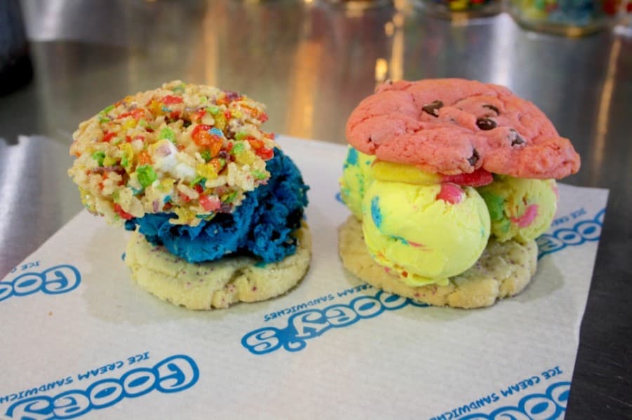 Gooey's Ice Cream Sandwiches opened offers a variety of toppings, ice creams and bases. (Danica Lloyd/Community Impact Newspaper)