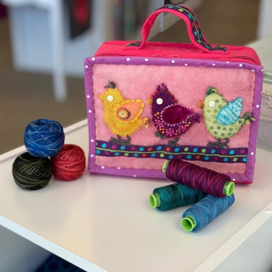 Customers can learn how to make a variety of products, such as bags, at Stitched with Love. (Courtesy Stitched with Love)
