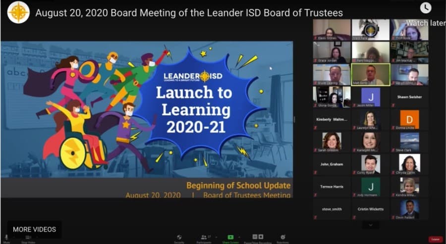 Leander ISD officials offer phased-in, in-person learning plan recommendation to school board