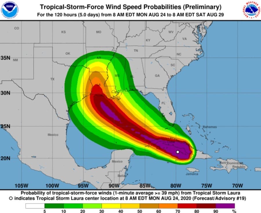 With Tropical Storm Laura's track still uncertain, Harris County officials urge preparedness