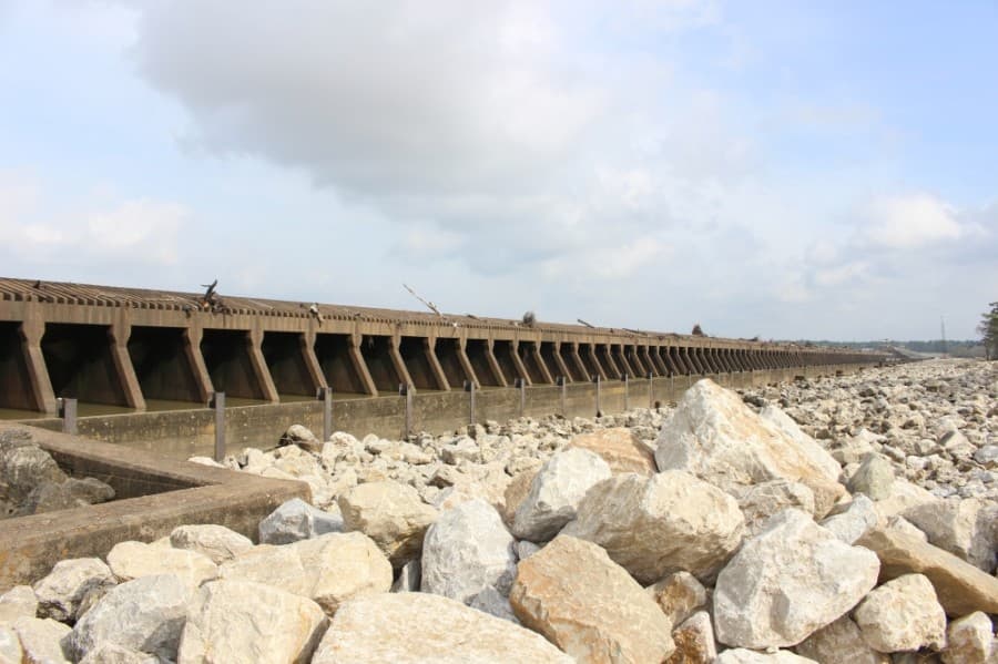 Lake Houston temporarily lowered in preparation of Hurricane Laura