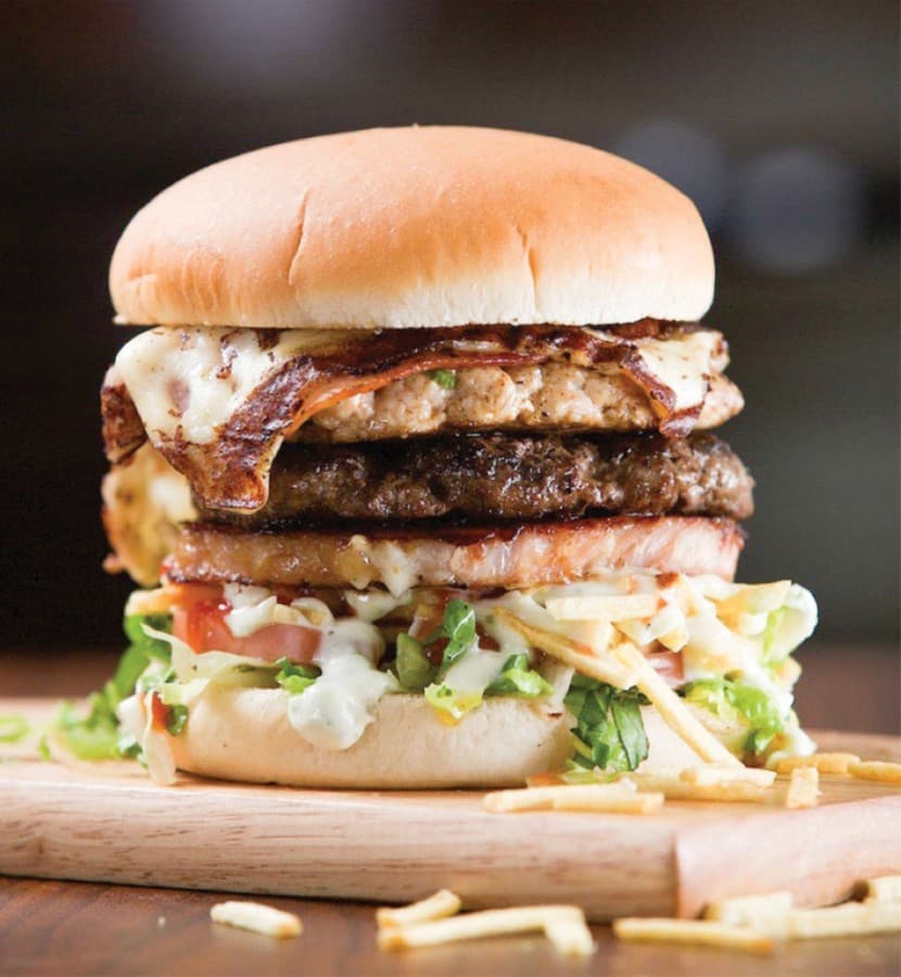 Triple Kourmet ($12.99) Combine three: beef, chicken and/or smoked pork chop.