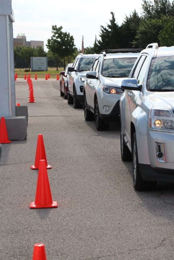 The testing site has the capacity to do as many as 1,000 tests per day, but has been averaging around 350 per day over the last two weeks. (Courtesy city of Frisco)
