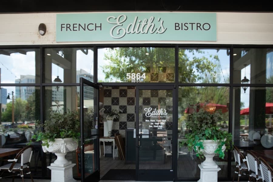 Edith's French Bistro is located in the Granite Park development in Plano. (Liesbeth Powers/Community Impact Newspaper)