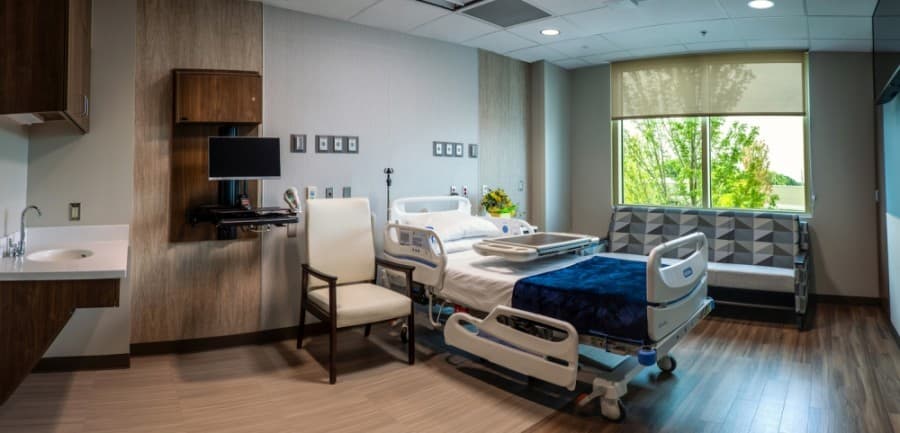 The facility includes rooms for patients to stay in as they rehabilitate. (Courtesy Medical City McKinney)
