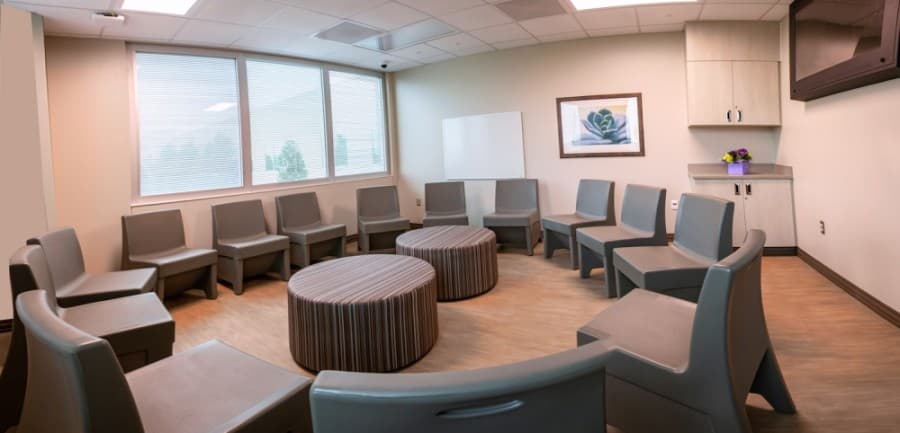 The Medical City McKinney Rehabilitation and Behavioral Health Facility includes a group therapy room for behavioral health patients. (Courtesy Medical City McKinney)