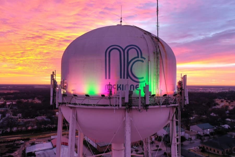City of McKinney to light downtown water tower in honor of McKinney police